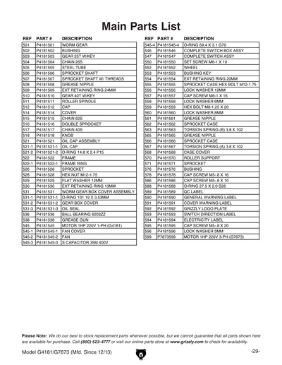 Part Diagram for G7873