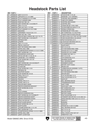 Part Diagram for G8689Z