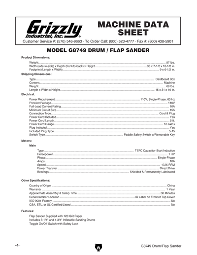 Part Diagram for G8749