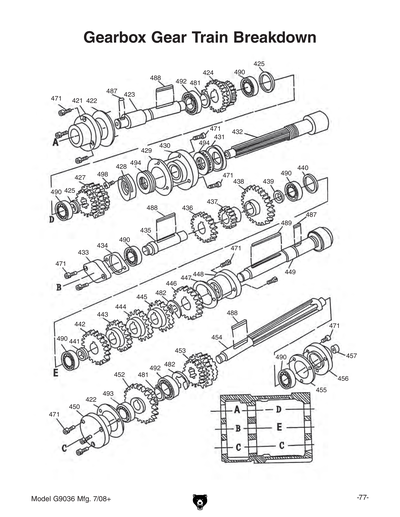 Part Diagram for G9036