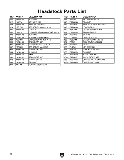 Part Diagram for G9249