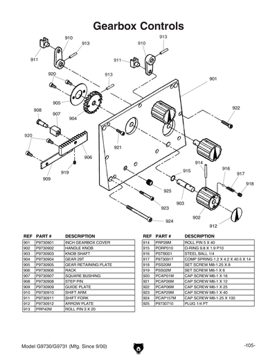 Part Diagram for G9730
