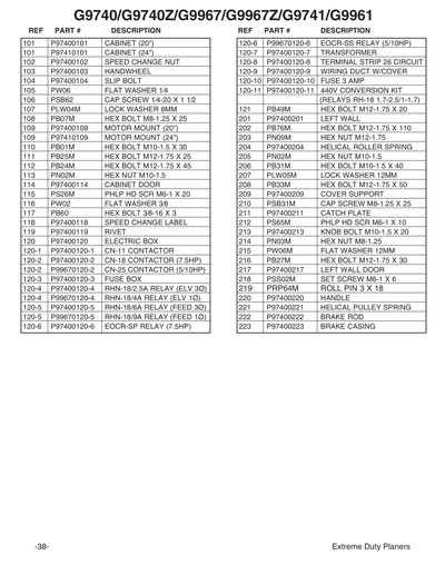 Part Diagram for G9740