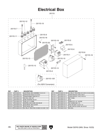 Parts for G9743 7