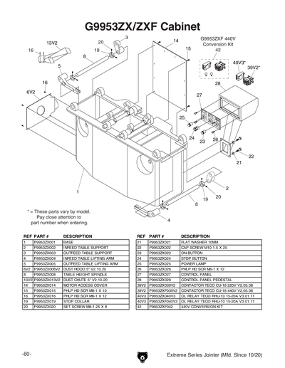 Part Diagram for G9953ZX