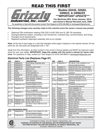 Part Diagram for G9962Z