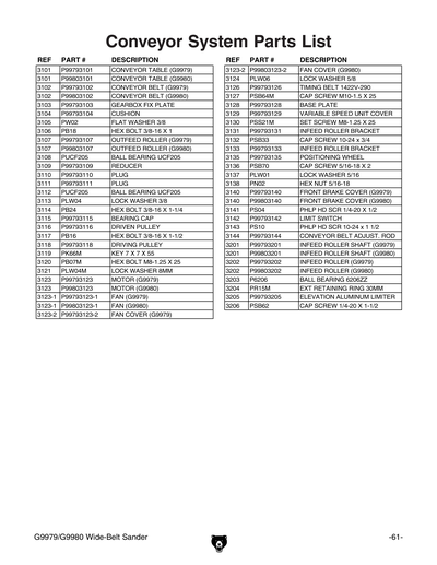 Part Diagram for G9980