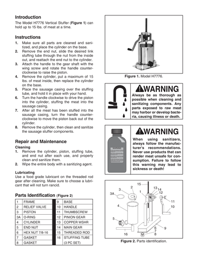 Part Diagram for H7776
