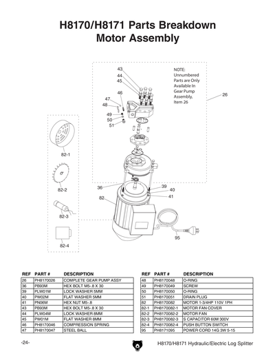 Part Diagram for H8171