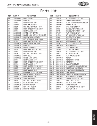 Part Diagram for M1014