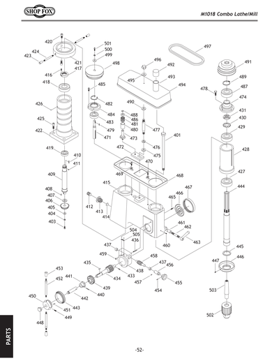 Part Diagram for M1018