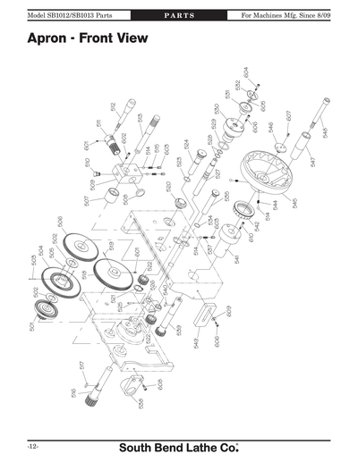 Part Diagram for SB1012