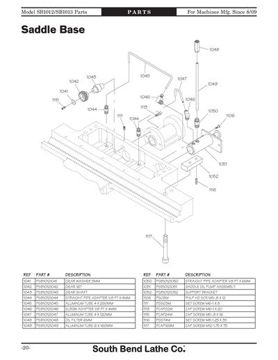 Part Diagram for SB1013