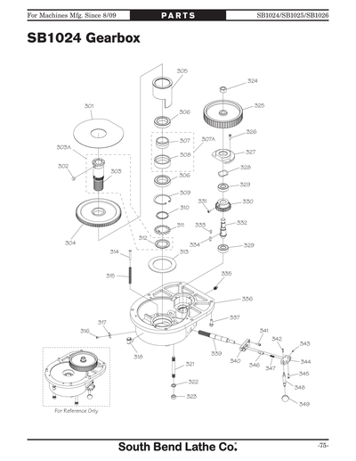 Part Diagram for SB1025