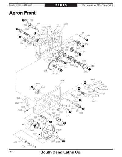 Part Diagram for SB1036