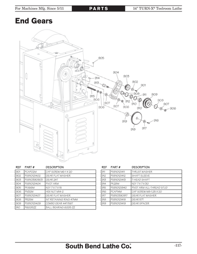 Part Diagram for SB1039