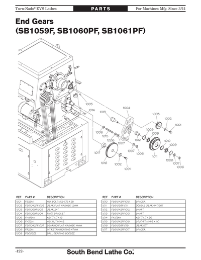 Part Diagram for SB1043PF