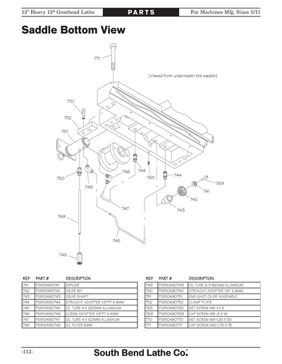 Part Diagram for SB1050