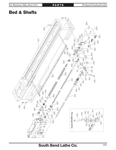 Part Diagram for SB1054F