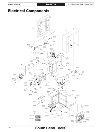 Part Diagram for SB1118