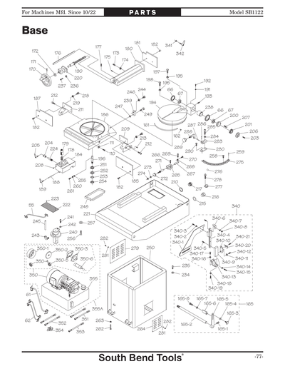 Part Diagram for SB1122