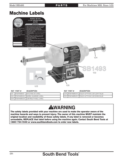 Part Diagram for SB1493