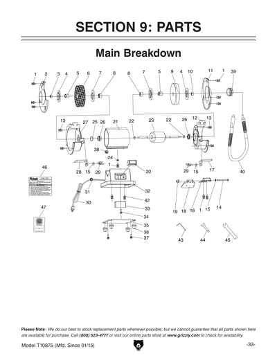 Part Diagram for T10875