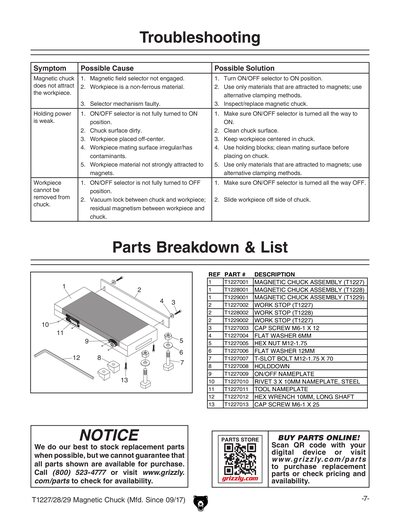 Part Diagram for T1228