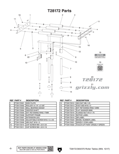Part Diagram for T28172