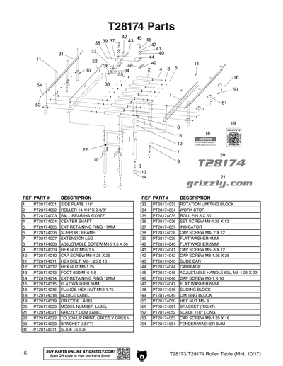 Part Diagram for T28174