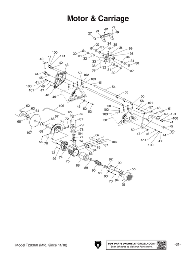 Part Diagram for T28360