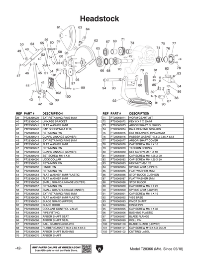 Part Diagram for T28366