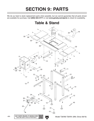 Part Diagram for T28781