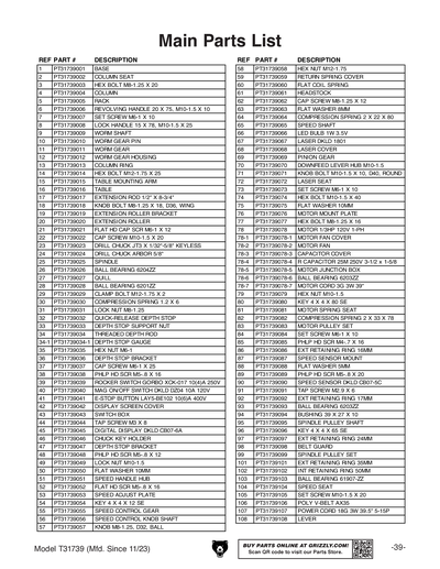 Part Diagram for T31739