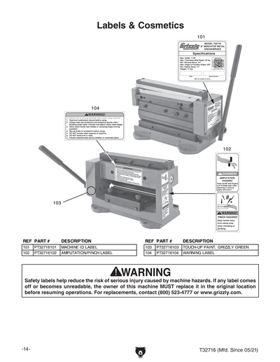 Part Diagram for T32716
