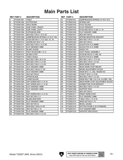 Part Diagram for T32957