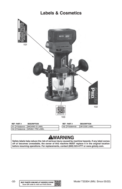 Part Diagram for T33304