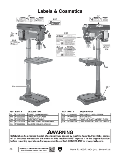 Part Diagram for T33903