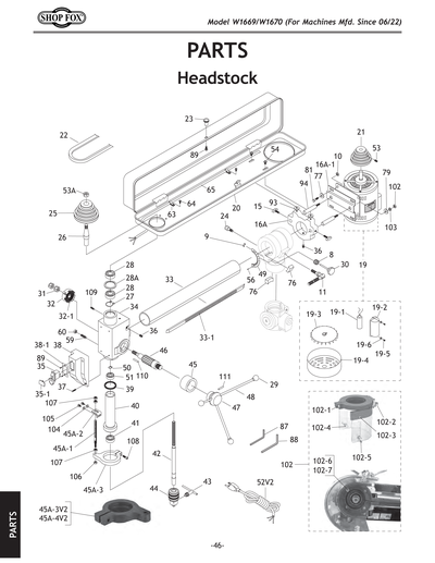 Part Diagram for W1670