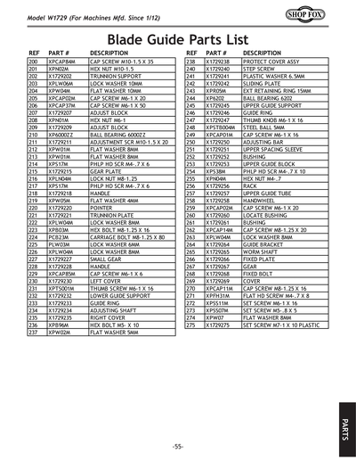 Part Diagram for W1729