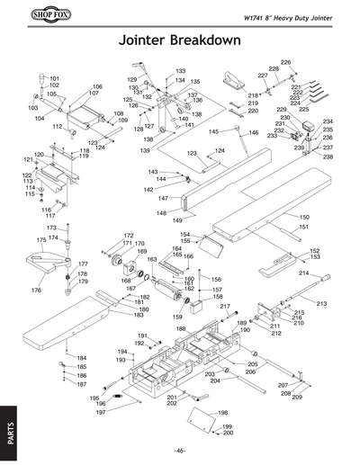 Parts for W1741 8