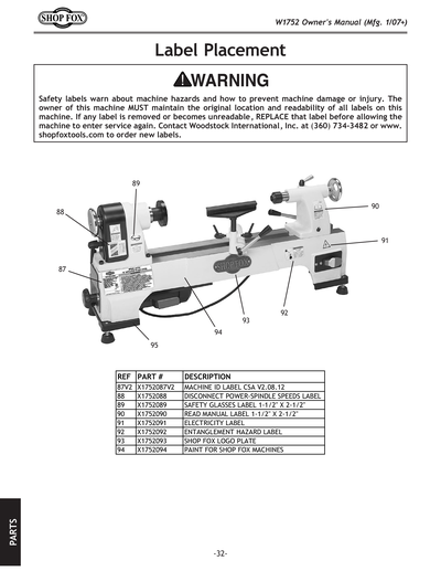 Parts for 10