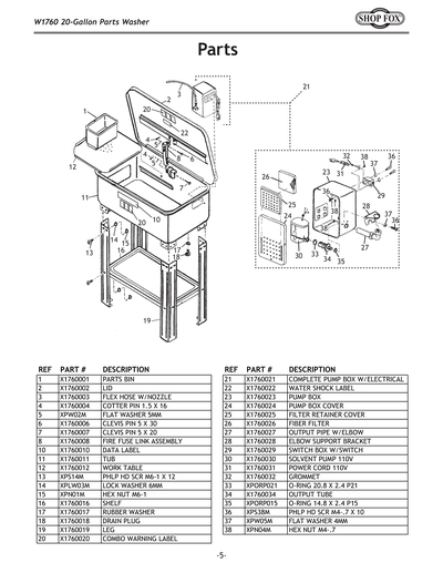 Part Diagram for W1760