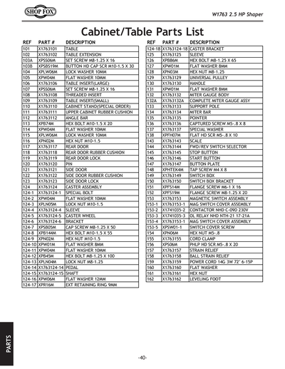 Part Diagram for W1763