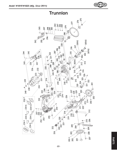 Part Diagram for W1819