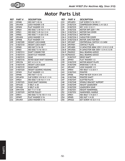 Part Diagram for W1827