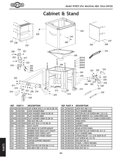 Part Diagram for W1837