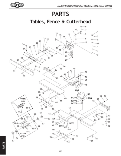 Part Diagram for W1860
