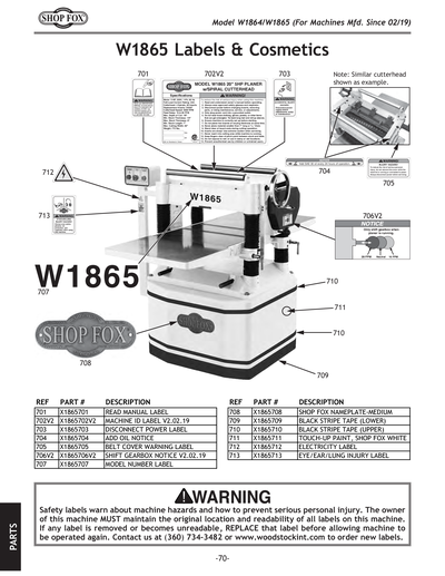 Part Diagram for W1865