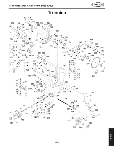 Part Diagram for W1888